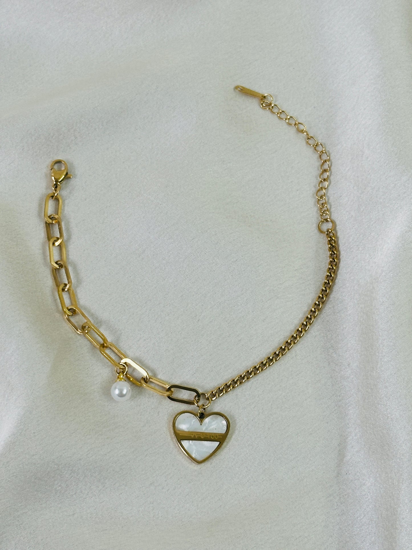 Heart Charm Bracelet